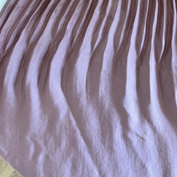 Vince Pleated Panel Satin Midi Skirt (2) - Picture 6 of 6